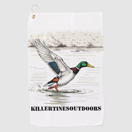 Custom golf towel ゴルフタオル (正面)