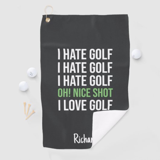 Custom Golf Towels Personalized Funny Golfer Gifts ゴルフタオル (インサイチュ)