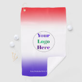  Custom Golf Towels With Logo Red Blue No Minimum  ゴルフタオル (インサイチュ)