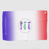 Custom Golf Towels With Logo Red Blue No Minimum  ゴルフタオル (横)