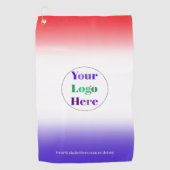  Custom Golf Towels With Logo Red Blue No Minimum  ゴルフタオル (正面)