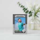 Custom Golf Trading Card, Personalized Golfer Card コーリングカード (スタンド正面)