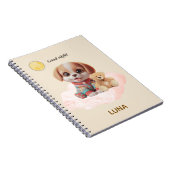 Custom Good Night Puppy Journal ノートブック (右側)