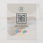 Custom Google Reviews QR Code チラシ (正面)
