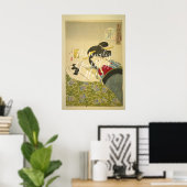 CUSTOM Graceful Japanese Bijin-ga Print | Vintage ポスター (ホームオフィス)