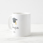 Custom Graduate Coffee Mug Gift for Him or Her コーヒーマグカップ (正面左)