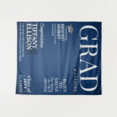 Custom Graduation Banner, Grad Magazine Cover タペストリー (正面(横))