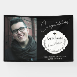 Custom Graduation Banner with Photo & Name 横断幕