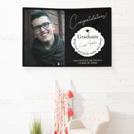 Custom Graduation Banner with Photo & Name 横断幕 (インサイチュ)