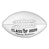Custom Graduation Class Year Signature アメリカンフットボール (正面)