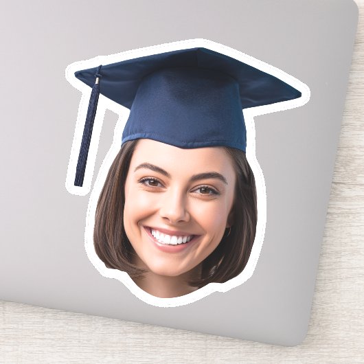 Custom Graduation Face Photo Sticker シール (詳細)