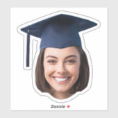 Custom Graduation Face Photo Sticker シール (シート)