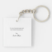 Custom Graduation Farewell Gift Photo キーホルダー (裏面)