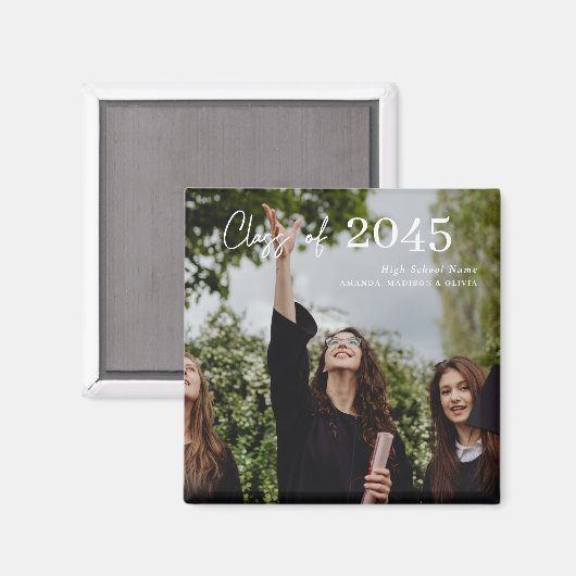 Custom Graduation Farewell Gift Photo マグネット (正面/裏面)