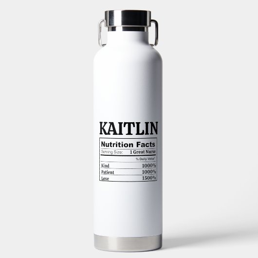 Custom Graduation Gift Nurse Law School Teacher ウォーターボトル (正面)