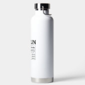 Custom Graduation Gift Nurse Law School Teacher ウォーターボトル (左面)