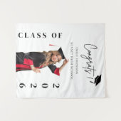 Custom Graduation Photo Backdrop Banner Class  タペストリー (正面(横))