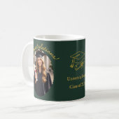 Custom Graduation Photo Mug Congratulations コーヒーマグカップ (正面左)