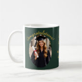 Custom Graduation Photo Mug Congratulations コーヒーマグカップ (左)