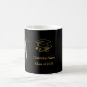 Custom Graduation Photo Mug Congratulations コーヒーマグカップ (中央)
