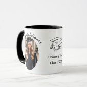 Custom Graduation Photo Mug Congratulations マグカップ (正面左)