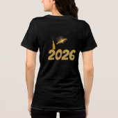 Custom Graduation Photo Shirt Class of 2026 トライブレンドTシャツ (裏面)