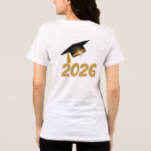 Custom Graduation Photo Shirt Class of 2026 トライブレンドTシャツ (裏面)