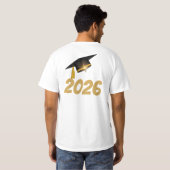 Custom Graduation Photo Shirt Class of 2026 Tシャツ (裏面フル)