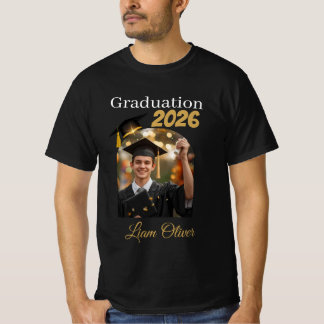 Custom Graduation Photo Shirt Class of 2026 Tシャツ