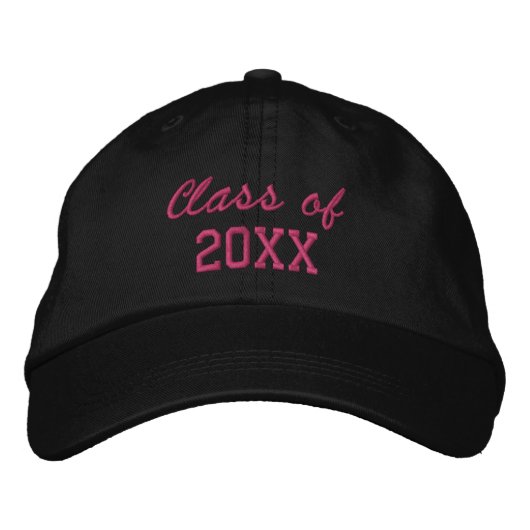 Custom Graduation Year Grad Gift or Class Reunion 刺繍入りキャップ (正面)