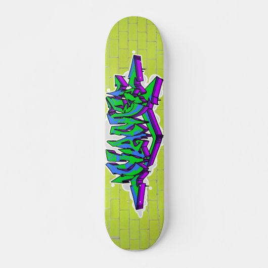 CUSTOM GRAFFITI SKATEBOARD WILDSTYLE*EMAIL BELOW! スケートボード (正面)