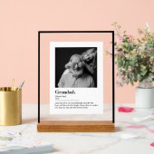 Custom Grandad Gift Dictionary Definition Photo アクリルサイン (ウェディング)