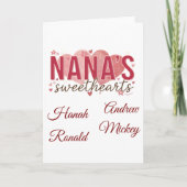 Custom Grandkids Names Greeting Card カード (正面)