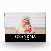 Custom Grandma Established Modern Bold フォトブロック (正面)