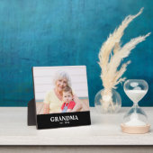 Custom Grandma Established Modern Bold Photo フォトプラーク (インサイチュ)