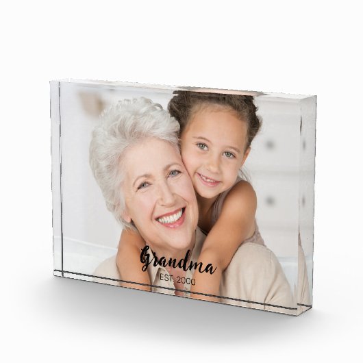 Custom Grandma Established Modern Script フォトブロック (右)
