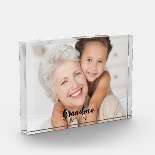 Custom Grandma Established Modern Script フォトブロック (左)