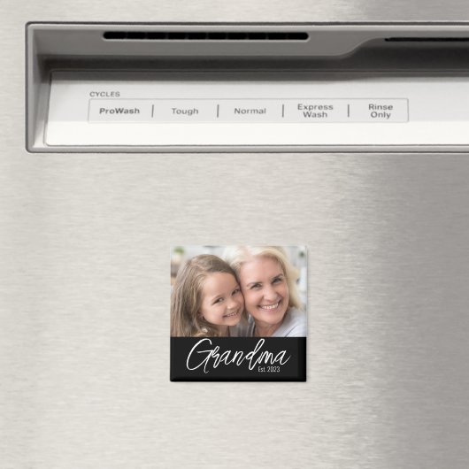 Custom Grandma Established Photo マグネット (インサイチュ (食洗機))