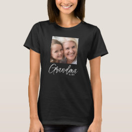 Custom Grandma Established Photo Tシャツ