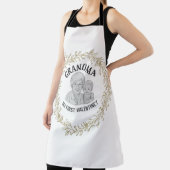 Custom "GRANDMA" Photo Collage Design - Heartwarmi エプロン (インサイチュ)