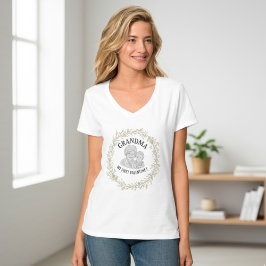 Custom "GRANDMA" Photo Collage Design - Heartwarmi Tシャツ