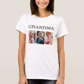 Custom Grandma Photo Collage Tシャツ (正面)