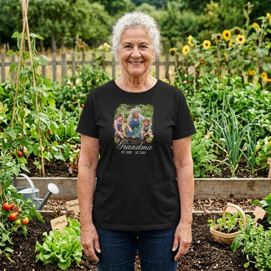 Custom Grandma Photo Memory Gift Personalized Tシャツ