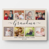 Custom Grandma Plaque – Grandparents Day Gift フォトプラーク (正面)