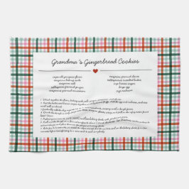 Custom Grandma Recipe Keepsake Christmas キッチンタオル
