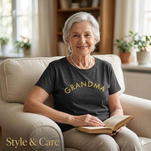 Custom Grandma Text Plus Size T Shirt Family Gift プラスサイズTシャツ