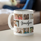 Custom Grandpa 18 Photo Collage コーヒーマグカップ