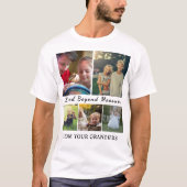 Custom Grandparents Day Shirt – 5 Photo Gift Tee Tシャツ (正面)