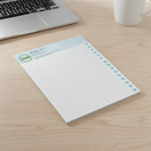 Custom Graph Paper Logo Pad (Grid Sheets, Squares) ノートパッド