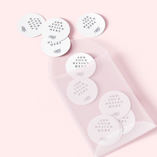 Custom Graphic Classic Round Sticker Labels ラベル